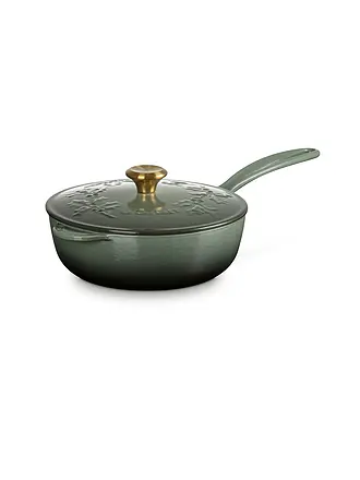 LE CREUSET | Casserole à manche avec couvercle 21cm HOLLY Cotton | dunkelgrün